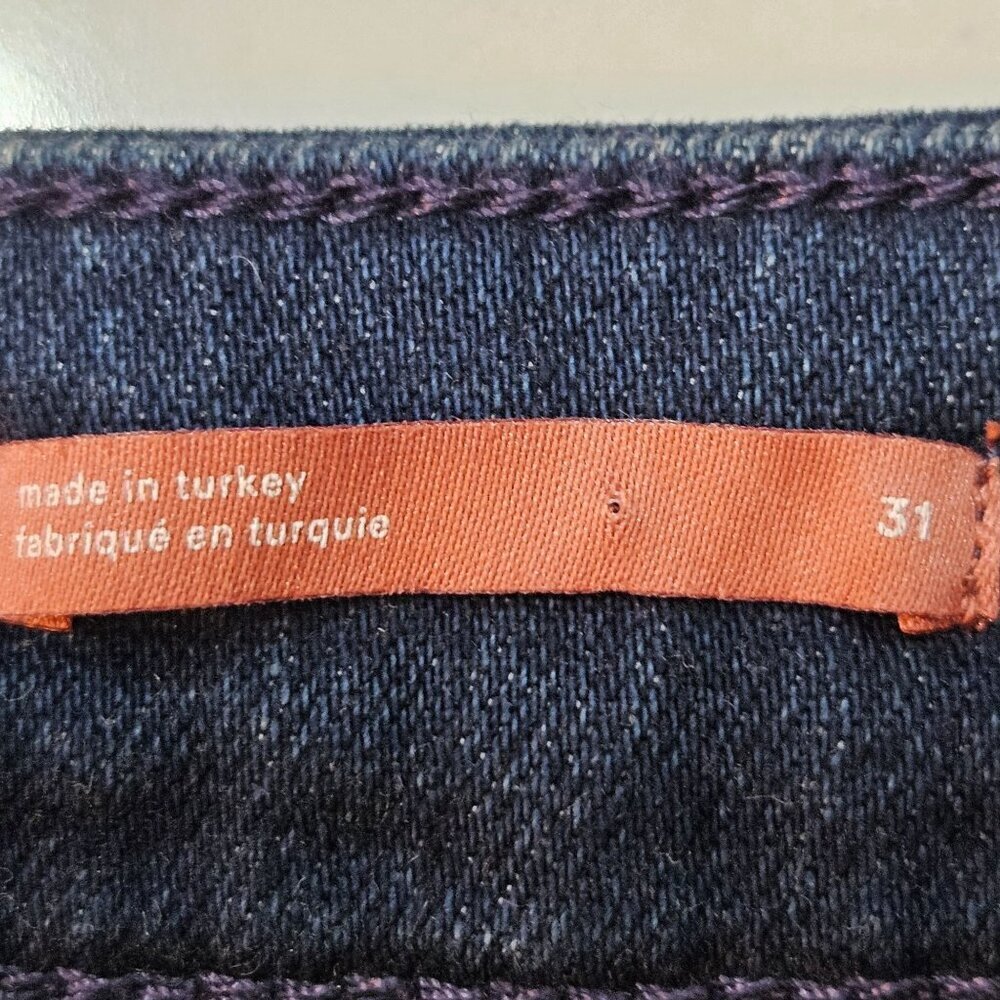 NEW Anthropologie's Pilcro Demilune Boot Jeans Size 31 Darker Wash Cowgirl - Picture 10 of 16